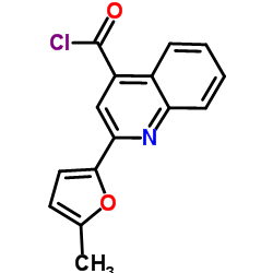 2-(5-Methyl-2-furyl)-4-quinolinecarbonyl chloride Structure