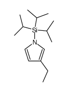 N-(triisopropylsilyl)-3-ethylpyrrole Structure
