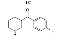3-(4-FLUOROBENZOYL)PIPERIDINE HYDROCHLORIDE Structure