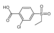 2-chloro-4-ethylsulfonylbenzoic acid Structure