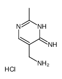 5-(氨基甲基)-2-甲基嘧啶-4-胺盐酸盐结构式