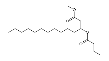methyl 3-(butyryloxy)tetradecanoate结构式