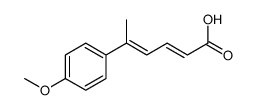 5-(4-methoxyphenyl)hexa-2,4-dienoic acid Structure