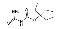 3-Pentanol,3-ethyl-,allophanate(6CI)结构式