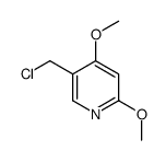 5-(氯甲基)-2,4-二甲氧基吡啶结构式