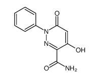 4-HYDROXY-6-OXO-1-PHENYL-1,6-DIHYDRO-3-PYRIDAZINECARBOXAMIDE structure