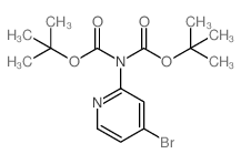 N,N-二-Boc-2-氨基-4-溴吡啶结构式