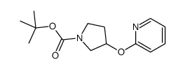 3-(Pyridin-2-yloxy)-pyrrolidine-1-carboxylic acid tert-butyl ester Structure