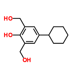 4-Cyclohexyl-2,6-bis(hydroxymethyl)phenol结构式