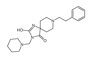 8-(2-phenylethyl)-3-(piperidin-1-ylmethyl)-1,3,8-triazaspiro[4.5]decane-2,4-dione Structure