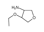 (3S,4R)-4-ethoxytetrahydro-3-furanamine(SALTDATA: HCl) Structure