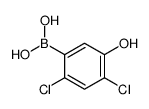2,4-Dichloro-5-hydroxyphenylboronic acid Structure