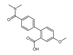2-[4-(dimethylcarbamoyl)phenyl]-5-methoxybenzoic acid结构式