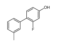 3-fluoro-4-(3-methylphenyl)phenol结构式