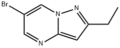 6-溴-2-乙基吡唑并[1,5-A]嘧啶结构式