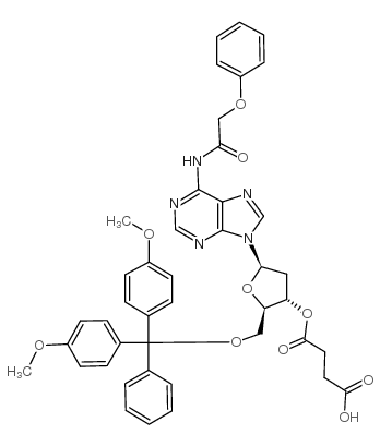 5'-O-(4,4'-DIMETHOXYTRITYL)-N6-PHENOXYACETYL-2'-DEOXYADENOSINE-3'-O-SUCCINIC ACID Structure