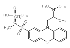 10-[2-(dimethylamino)propyl]-N,N-dimethyl-10H-phenothiazine-2-sulphonamide monomethanesulphonate structure
