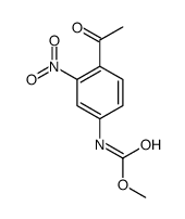 4-乙酰基-3-硝基苯基氨基甲酸甲酯结构式