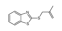 Benzothiazole, 2-[(2-methyl-2-propenyl)thio]- (9CI)结构式