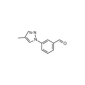 3-(4-Methyl-1h-pyrazol-1-yl)benzaldehyde Structure