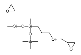 3-[methyl-bis(trimethylsilyloxy)silyl]propan-1-ol,2-methyloxirane,oxirane结构式