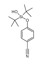 4-((di-tert-butyl(hydroxy)silyl)oxy)benzonitrile Structure