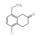 5-氯-8-甲氧基-3,4-二氢-1H-2-萘酮结构式