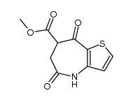 5,6,7,8-Tetrahydro-5,8-dioxo-4H-thieno[3,2-b]azepin-7-carbonsaeuremethylester结构式