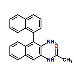 (R)-N'-乙酰基联萘胺结构式