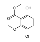 3-氯-6-羟基-2-甲氧基苯甲酸甲酯结构式