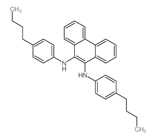 N9,n10-双(4-丁基苯基)菲-9,10-二胺结构式