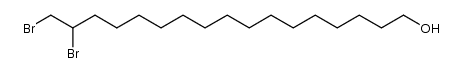 16,17-dibromo-1-heptadecanol Structure