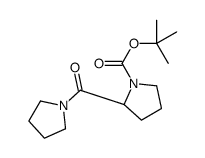 2-Methyl-2-propanyl (2S)-2-(1-pyrrolidinylcarbonyl)-1-pyrrolidine carboxylate Structure