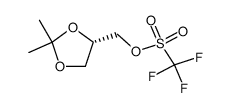 [(4S)-2,2-dimethyl-1,3-dioxolan-4-yl]methyl trifluoromethanesulfonate结构式