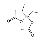 Bis(acetyloxy)diethylplumbane Structure