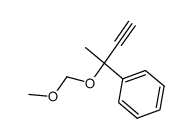 (1-methoxymethoxy-1-methylprop-2-ynyl)benzene结构式