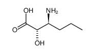 (2S,3S)-3-氨基-2-羟基己酸结构式