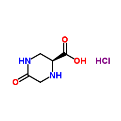 (S)-5-氧代哌啶-2-羧酸盐酸盐结构式