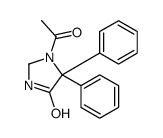 1-Acetyl-5,5-diphenyl-4-imidazolidinone结构式