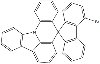 4-Bromo-spiro[9H-fluorene-9,8'-[8H]indolo[3,2,1-de]acridine] structure