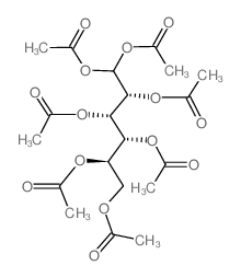 D-Glucose, 1-hydrate, heptaacetate (en) Structure