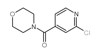 (试剂)4-(2-CHLOROISONICOTINOYL)MORPHOLINE结构式