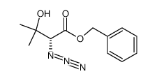 benzyl (R)-2-azido-3-hydroxy-3-methylbutanoate结构式