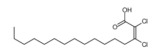 (E)-2,3-dichlorohexadec-2-enoic acid Structure