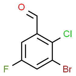 3-Bromo-2-chloro-5-fluorobenzaldehyde Structure