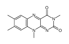 Benzo[g]pteridine-2,4(3H,10H)-dione, 3,7,8,10-tetramethyl- Structure
