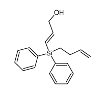 (E)-3-(But-3-enyl-diphenyl-silanyl)-prop-2-en-1-ol Structure