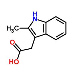 2-甲基吲哚-3-乙酸结构式