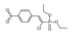 1-(2-chloro-2-diethoxyphosphorylethenyl)-4-nitrobenzene结构式