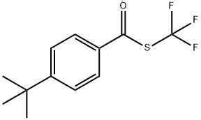 4-叔丁基基苯甲酸三氟甲硫基酯结构式